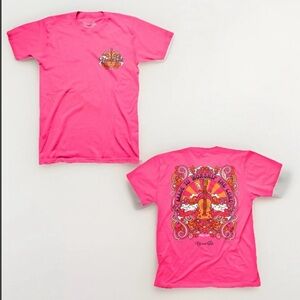 Womens Blue Blessed Girl T-Shirt Mede To Worship The Lord Religious Pink Shirt